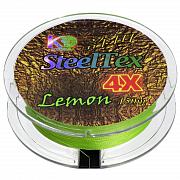 SteelTex green 4X d-0,37 мм, L-150 м, цвет лимон, разрывная нагрузка 25,50 кг