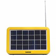 Солнечная панель -  универсальное зарядное устройство, аккум, радио, 2 фонаря